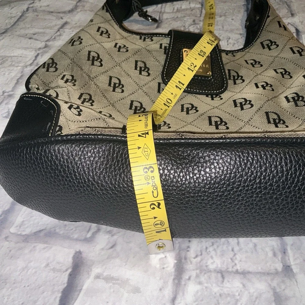 VNTG‎ DOONEY & BOURKE Hobo Shoulder Bag Monogram Leather Strap & Coin Purse